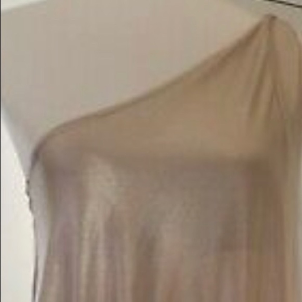 She Said, one shoulder, gold mini dress